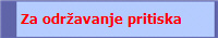 Za održavanje pritiska
